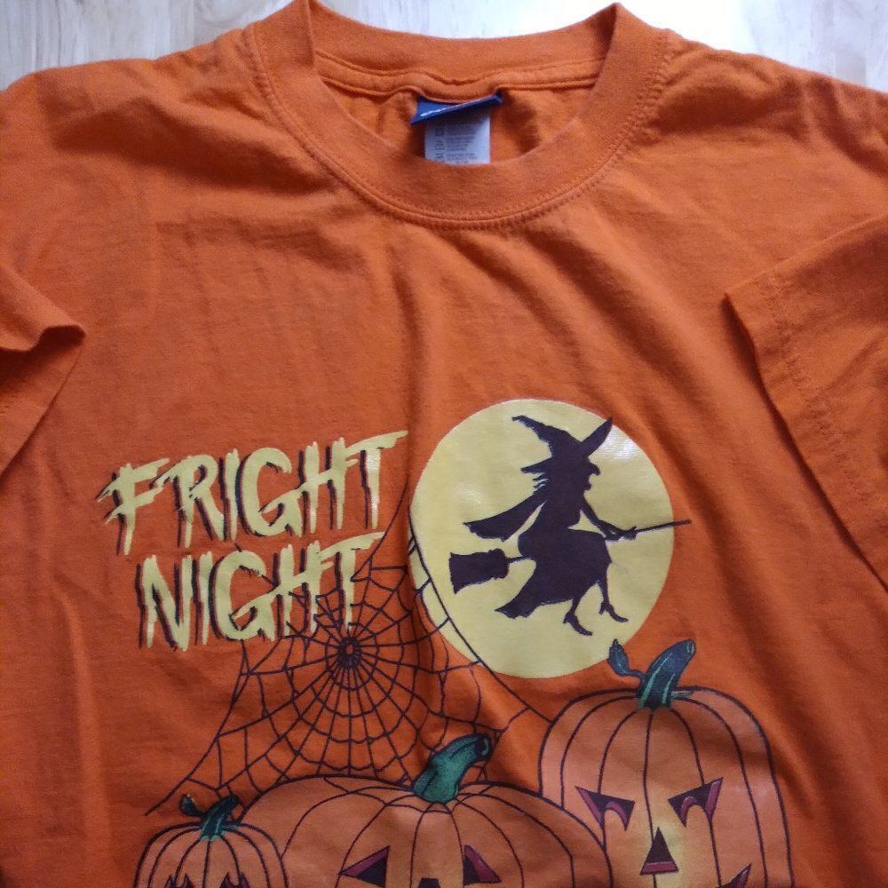 Vintage Freeze Fright Night Halloween Witch Pumpkins T-Shirt